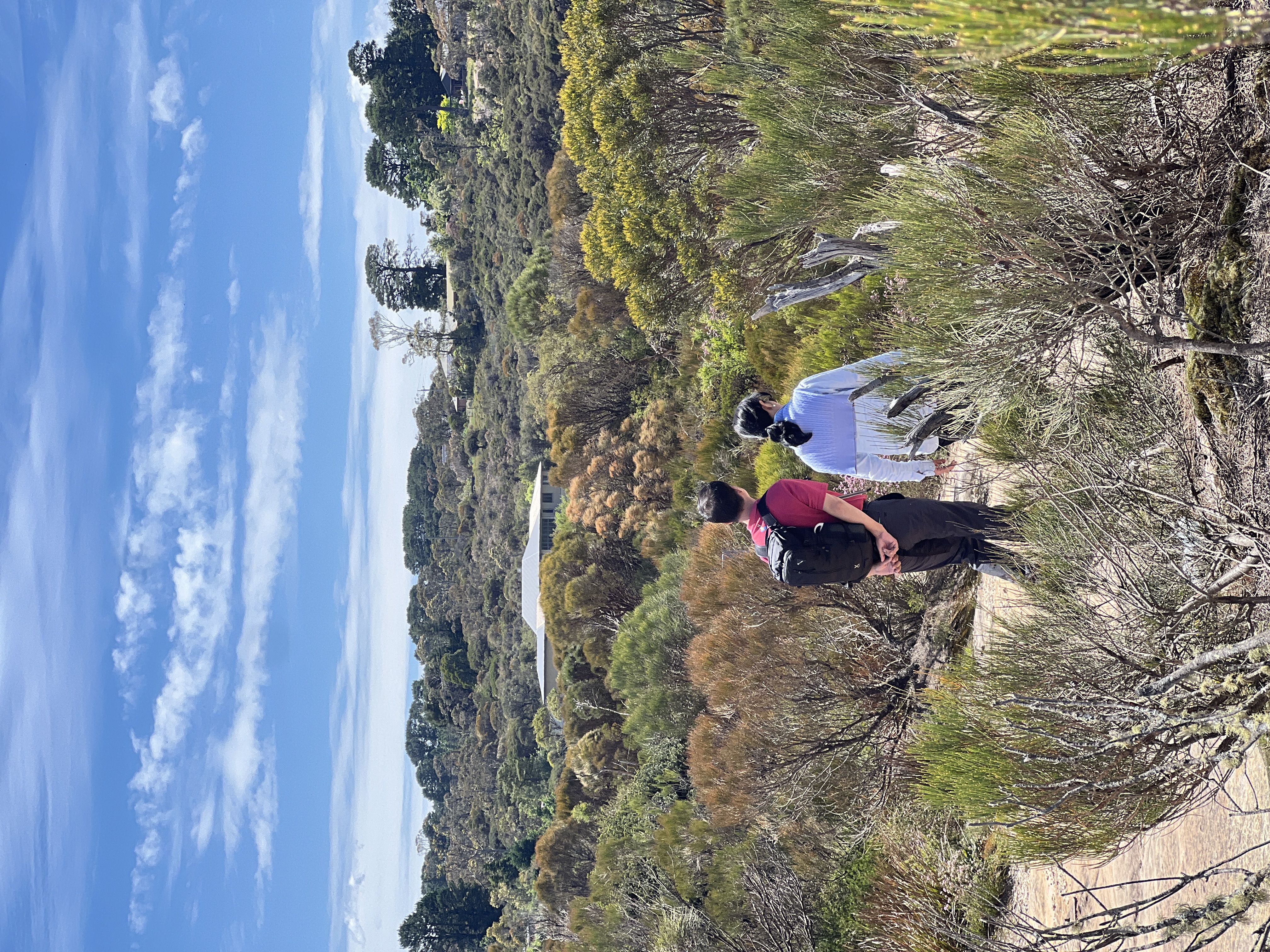 A family on vacation.